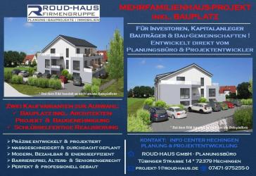 + EXKLUSIVES MEHRFAMILIENHAUS-PROJEKT MIT BAUGENEHMIGUNG! +