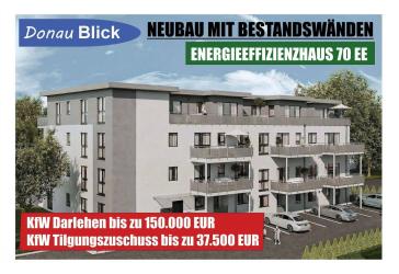 Neubau mit Bestandswänden / 3 Zimmer / DonauBlick