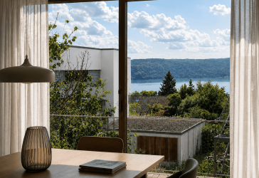 Idyllische Neubauwohnung mit Seeblick