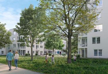 Familienwohnung mit eigenem Gartenanteil