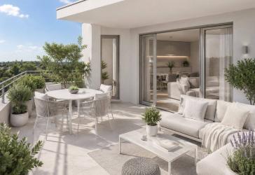 Über den Dächern von Broich:Exklusives KfW 40-QNG Maisonette-Penthouse mit großen Terrassenflächen