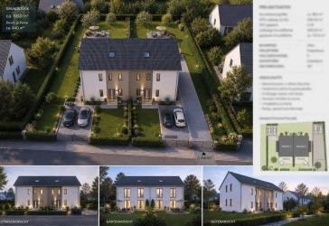 Modernes Doppelhaus auf großem Grundstück 2 Stellplätze je Einheit & sonnige Gärten