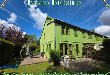 Grün ist die Hoffnung, vermietetes Reihenendhaus mit Garten und Carport