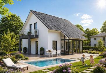 Familienfreundlich bauen im Neubaugebiet in Lienzingen - Traumhaus LifeStyle 14.04S