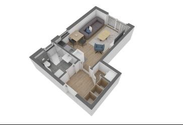 Attraktive 1 Zimmer-Wohnung im EG