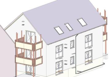 Erstbezug: 3-Zimmer-DG-Wohnung mit Klima, EBK & Südwest-Balkon