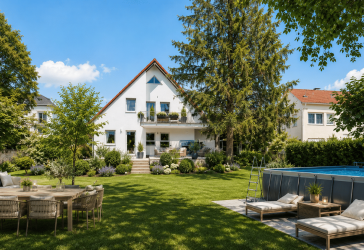 Modernes A+ Energieeffizienzhaus mit PV auf ca. 1.250 m² Traum-Grundstück