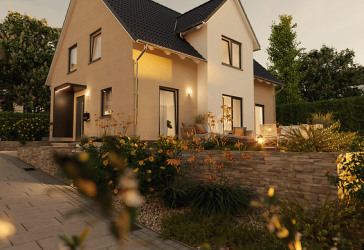 Strahlend und lauschig - ein Traumhaus für die Familie