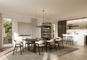 Repräsentative Wohnung mit Privatgarten in schickem Neubauanwesen
