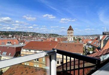 Seltene Gelegenheit im KfW-Denkmal: DG-Altbau-Maisonette, Panoramablick, TOP-Ausstattung ERSTBEZUG