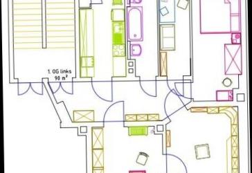 90 m² 31/2 Räume Altbauwohnung im graphischem Viertel