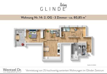 Ideal für Paare und Familien - moderne 3-Zimmer-Wohnungen in Glinde- Wentzel Dr.