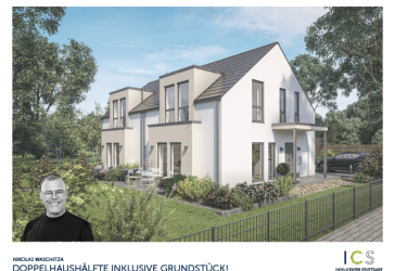 Moderne Doppelhaushälfte mit Grundstück