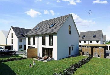 Aktueller Energiestandard GEG 2024 zuzüglich KfW 55 * FAMILIENWOHNPARK MÜHLENGARTEN * Umweltbewusste Doppelhaushälfte *