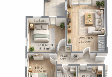 Gepflegte 4-Zimmer-Maisonette-Wohnung mit Balkon