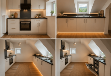 Frisch renovierte 2-Zimmer-Dachgeschosswohnung / Einbauküche / Gartenanteil / 2. Obergeschoss ohne Aufzug