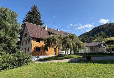 Exklusive Neubau-3-Zimmer-Dachgeschoß-Wohnung mit Bergsicht bei Isny