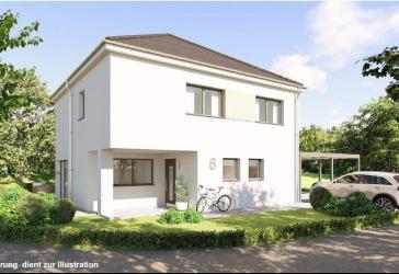 Modernes Einfamilienhaus als Ausbauhaus inklusive Grundstück zu verkaufen