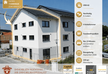 !! KfW 40 Townhaus - 150 ? modernes Wohnen für die Familie - nur 15 Minuten von Landshut entfernt !