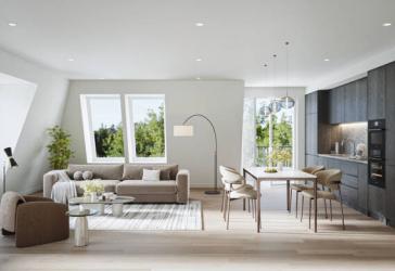 NEUBAU: 4,5-Zimmer-Maisonette-Dachgeschosswohnung mit Terrasse. 2 Ebenen, 3 Schlafzimmer, 2 Bäder