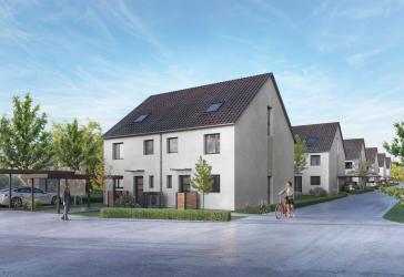 9 von 12 Häusern verkauft: 2. Bauabschnitt mit super großer Doppelhaushälfte in Böblingen Dagersheim!