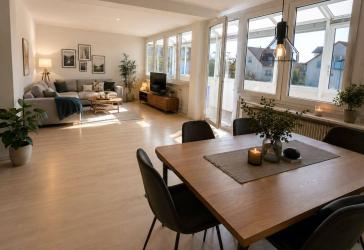 Außergewöhnlich großzügige 3-4-Zimmer-Eigentumswohnung mit Wellnessbad, zwei Wintergärten, EBK