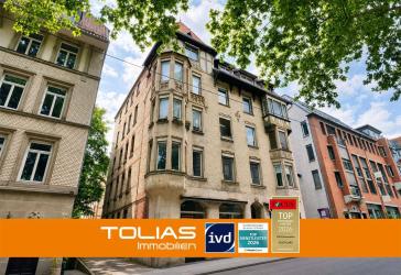 Stuck & Stadtgeflüster: 5-Zimmer-Altbauwohnung mit Balkon im Heusteigviertel