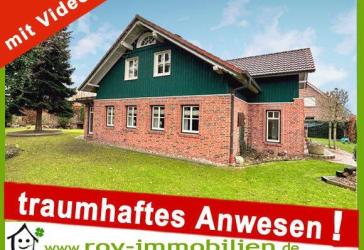 +++ Einzigartiges Anwesen, vor den Toren Papenburgs, Koi-Teich, hochwertige EBK, Kaminofen, beheiztes Gästehaus mit EBK, Bad, etc. +++