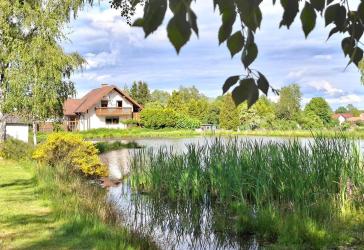 Naturparadies mit eigenem Weiher, Bauplatz, 5.000 qm Grund