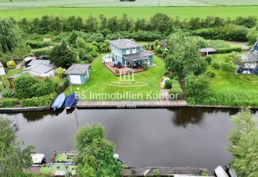 Uphuser Meer! Ferienhaus der Extraklasse mit Bootsanleger auf Eigentumsgrundstück!