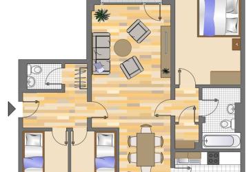 Demnächst frei! 4-Zimmer-Wohnung in Düsseldorf Hassels