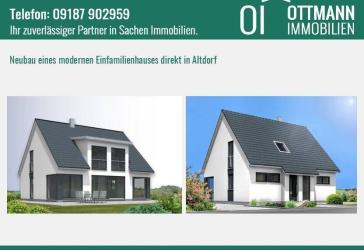 NEUBAU eines modernen Einfamilienhauses direkt in Altdorf