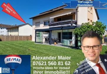 Familienfreundlich & grenznah: Großzügige 4,5-Zimmer-Wohnung mit Wintergarten in Rheinfelden
