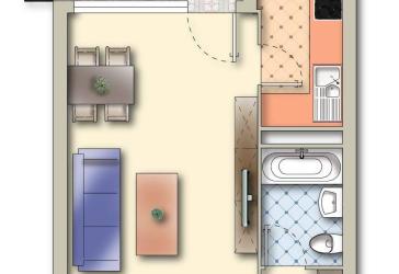 Bezugsfreie 1,5 Zimmer-Wohnung mit Balkon in Konstanz Fürstenberg