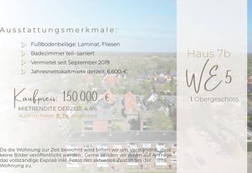 Attraktiver Einstiegspreis - langfristiges Entwicklungspotenzial. Vermietete 3-Zimmer-ETW!