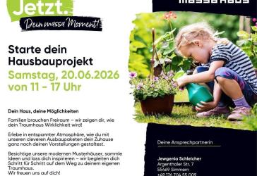 Musterhausbesichtigung und Beratung am 20.06 in Simmern