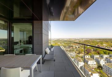 Henninger Turm | Exklusive 4-Zimmer-Wohnung mit ca. 165 m² nutzbarer Gesamtfläche und Panoramablick