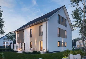 Hier wohnen zwei Familien wie in einem Doppelhaus.