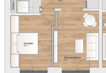 2 Zimmer OG Wohnung mit Südbalkon
