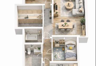 Gepflegte 4-Zimmer-Erdgeschosswohnung mit Balkon