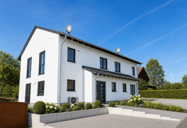 Moderne Doppelhaushälfte mit Garten in Waldeck-Sachsenhausen