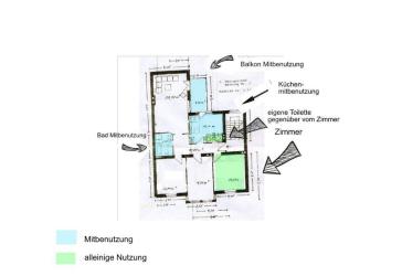Zimmer zur Untermiete in einer Altbauwohnung