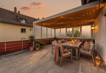 Modernisiert wohnen, großzügig draußen leben: 3 Zimmer mit großer Terrasse in Winnenden