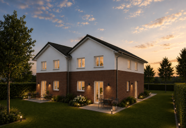 KfW 40 Neubau Doppelhaushälfte inkl. Grundstück – provisionsfrei – Einzug Sommer 2027 möglich
