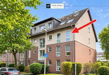 4 Zimmer ETW mit großem Balkon, Parkett, EBK, Garage, Gemeinschaftsgarten und EEK B in Huckingen