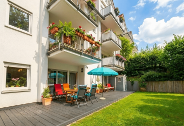 Exklusive 110 m² Terrassenwohnung mit Gartenanteil in begehrter Top-Lage von Bad Homburg-Gonzenheim