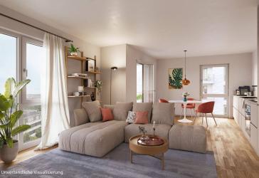 Charmante 2-Zimmer-Wohnung mit ca. 58 m² samt Dusche und Balkon
