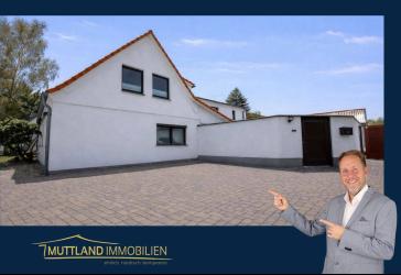 Wohnen, Arbeiten oder Vermieten - Großzügiges Doppelhaus mit separatem Praxisgebäude in Stralsund