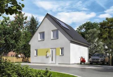 Raumwunder 90, Preis inkl. Grundstück, massiv gebaut