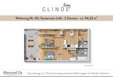 Exklusive 2-Zimmer-Wohnung in Glinde - Wentzel Dr.